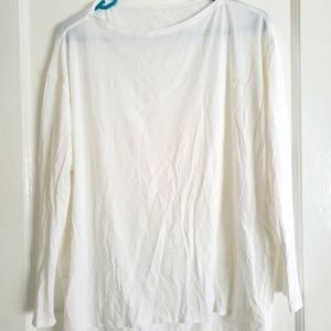 Lululemon white long-sleeved top